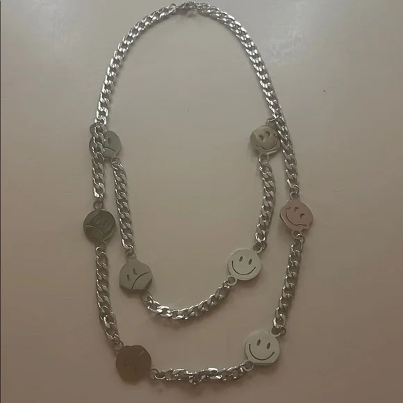 Dolls Kill Multicolor Smiley Necklace - Picture 1 of 1